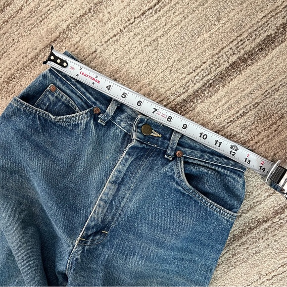 Vintage lee raw denim high waisted straight leg jeans - Picture 3 of 5